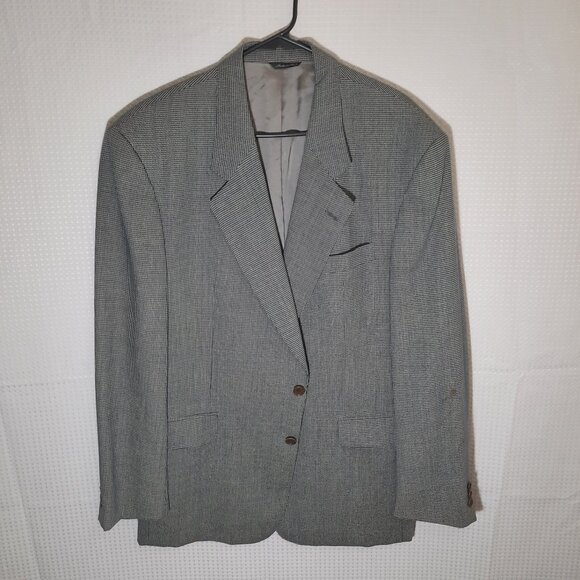 Constante Designs Other - Vintage Enrique Uomo Size 56 Grey Houndstooth Blazer Fabric by F. lli Carlanda